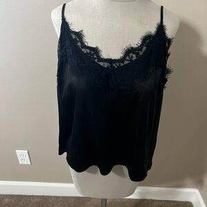 Black lace camisole tank